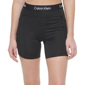 Calvin Klein performance women’s biker shorts size small (black) pockets sides